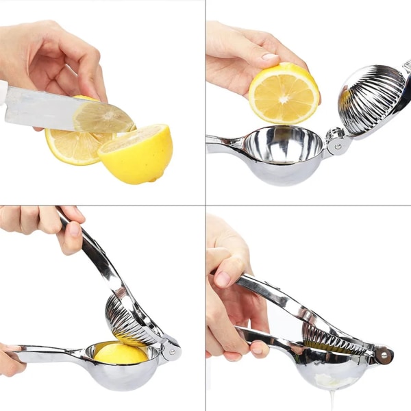 Citrus Squeezer Lemon Squeezer är gjord av kraftigt 18/10 rostfritt stål citron- och limepress för bästa resultat, BPA-fri, diskmaskinsäker