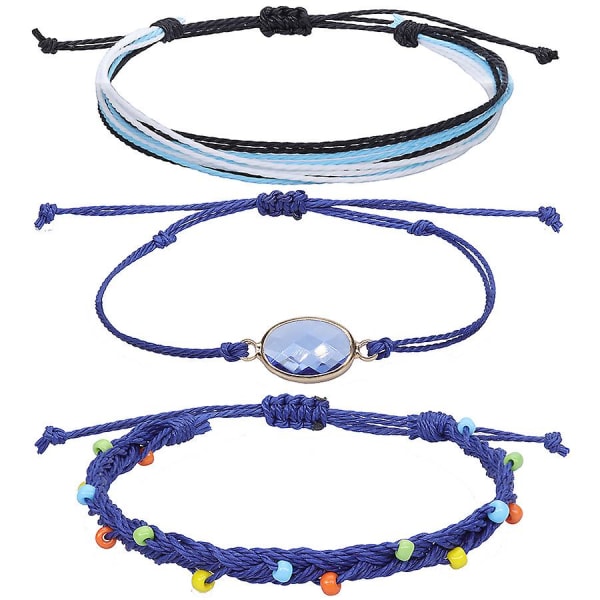 Boho Handgjord Wrap Läder Tube Crystal Stone Armband för kvinnor