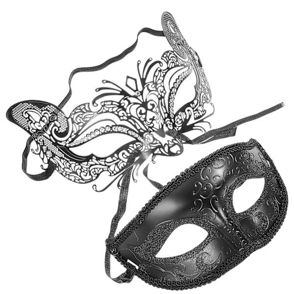 2 st Maskeraddräkt Masker Mystiska Roliga Masker Maskeraddräkt Tillbehör för Kvinnor
