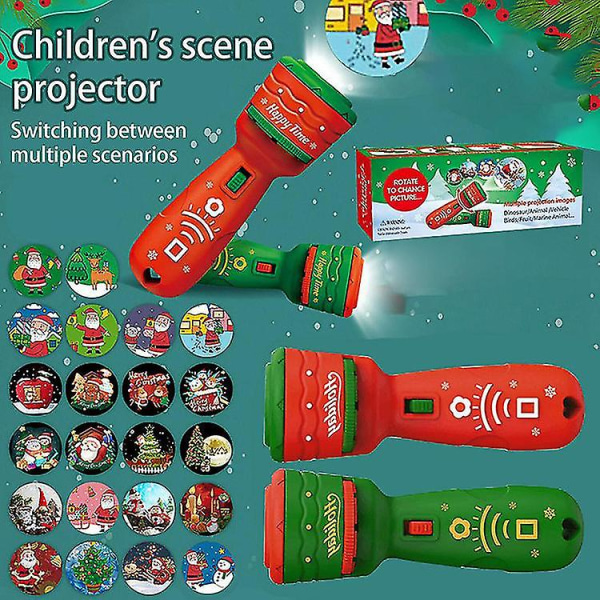 Joulun projektio Taskulamppu Lelu Lahja Lasten Valoisa Puzzle Projektori