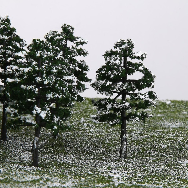Modell Tretogsett Plaststammer Snow Scenery Landscape 1:100 20stk
