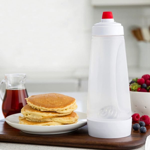 Pannkakssmetdispenser med blandningskula, matlagningsverktyg, pannkakspressflaska, pannkakssmetkruka