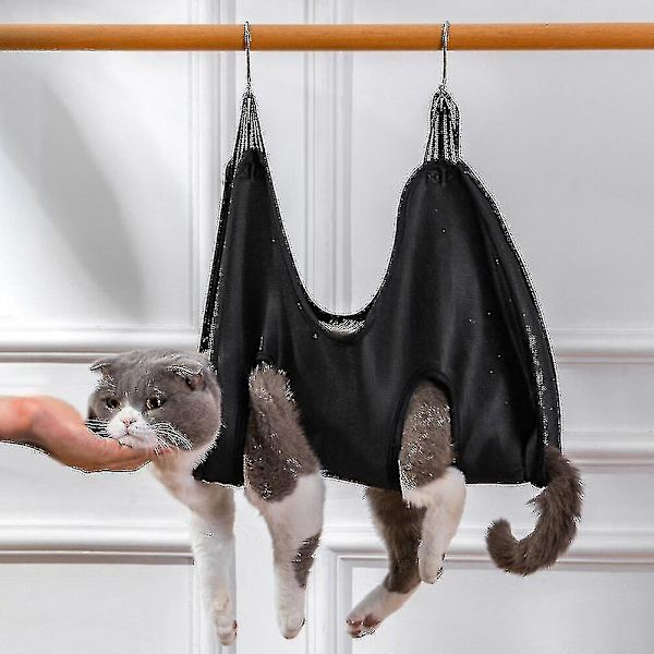 Kattvård nagelklippning anti-scratch bit fixerad väska bad trimning begränsning väska husdjur skönhet hängmatta hängande husdjurstillbehör set