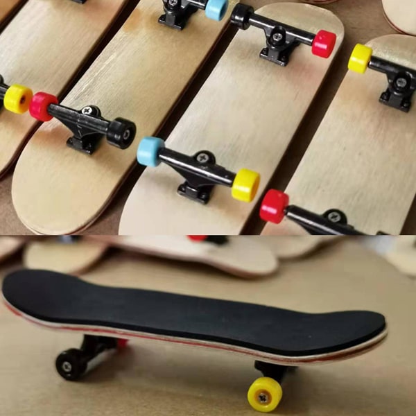 Gaver til fingerlegetøjselskere Skateboards Kreativitetspuslespil Flerfarvet højkvalitets legering + PVC selvsamlende legetøj（flerfarvet）