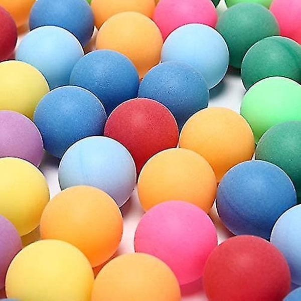 50 kpl/pakkaus Värilliset pingispallot 40 mm 2,4 g viihdepöytätennispallot sekaväriset peliin ja mainontaan