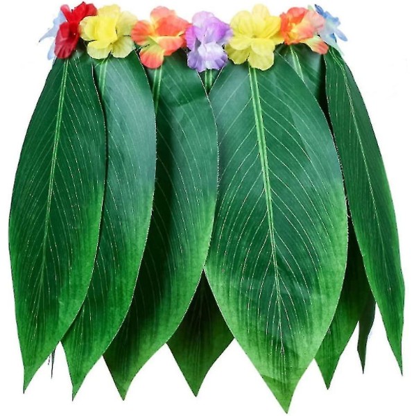 Wabjtamboys Girls Hawaiian Flowers Leaf Grass Hameet Garland- set Beach Party Favors