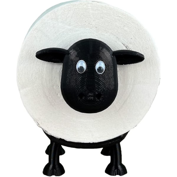 Får Toiletpapirholder - Toiletpapir Deko Sort - Toiletpapirholder Wc
