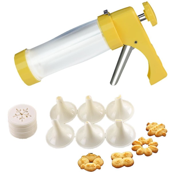 Cookie Press Kit, ruostumattomasta teräksestä yksinkertainen menestys Cookie Extruder Press Kit Machine