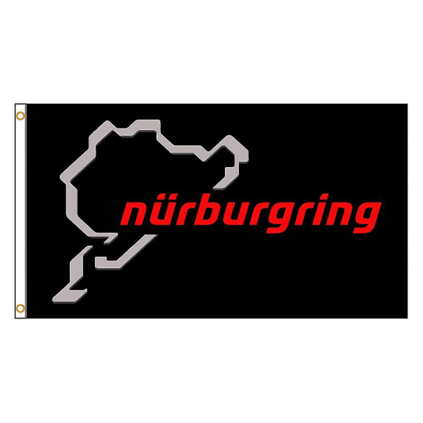 90x150 cm Tyskland Nürburgring Circuit Flag (90 x 150 cm, A)