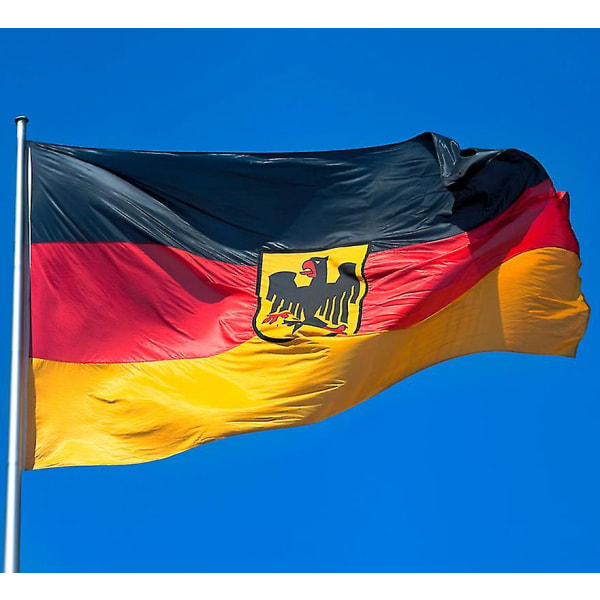Saksan lippu Vaakuna Kotka Tarra Die Cut Tarra Vinyyli Saksa 3x5ft/90*150cm Riippuva paraati/festivaali/kodin sisustus