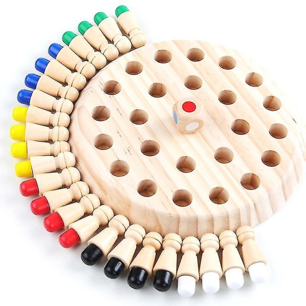 Kids Memory Match Stick Chess Game Fun Block Brettspill Evne leketøy for barn（1 sett，Multicolor）