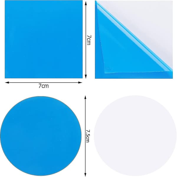 20 st självhäftande PVC-reparationslappar, vinylpoolfoderlapp för simbassänger, uppblåsbara båtar, flottar, kajaker