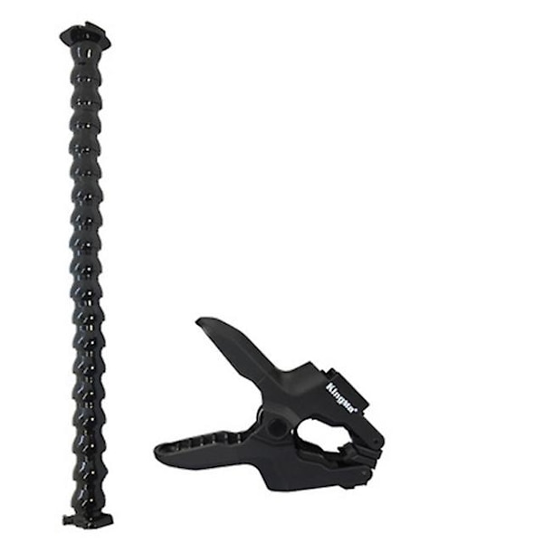 Jaws Flex Clamp Mount Justerbar Svanehals Til Gopro Hero 10 9 8 7 6 5 4 Session Til Go Pro Yi Akaso Sjcam Eken Tilbehør（46cm til GoPro osv.）