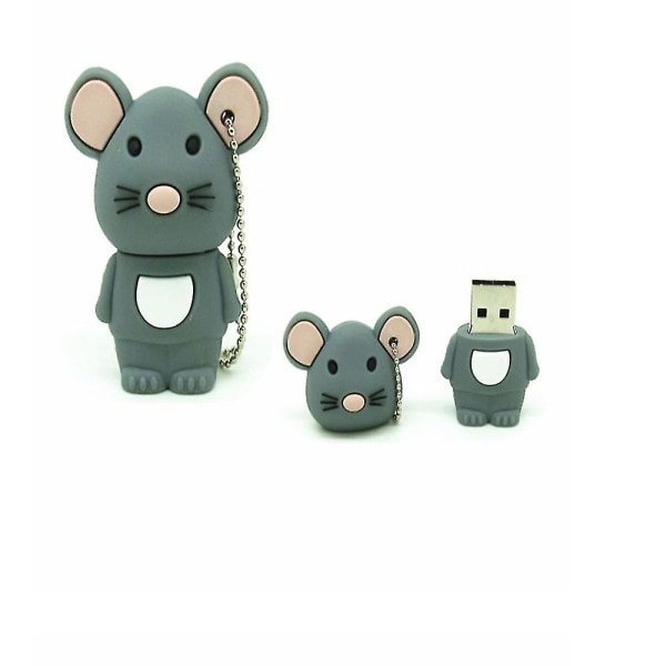 16 Gt Cartoon Animal USB -muistitikku, hiiri muotoinen USB muistitikku
