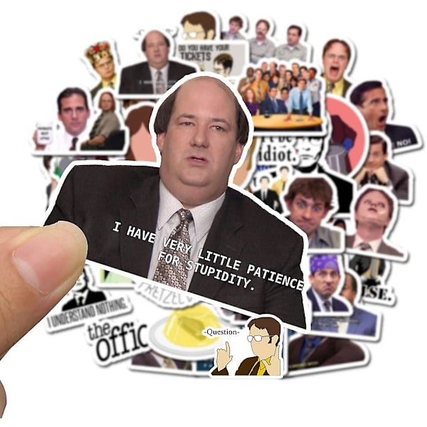 WABJTAM The Office klistermærker 50-pak - The Office klistermærker til bærbare computere, The Office bærbare klistermærker, sjove klistermærker til bærbare computere, computere, H