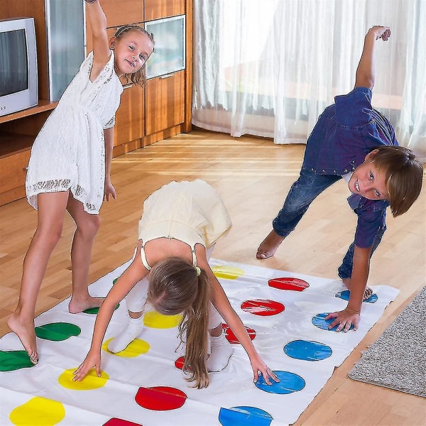 Klassiskt Twister Spel Party Lekmatta Förälder-barn Golvspel Familj Multiplayer Interaktivt brädspel