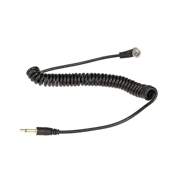 3,5 mm til hann PC Flash Sync-kabel skrue lås for Trigger Studio Light Hfmqv