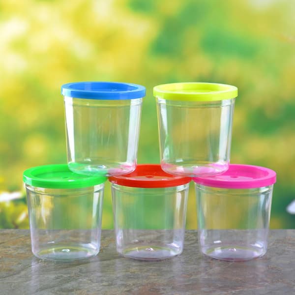 12 st glaslock tekoppar maneter glasmuggar blomkruka glas kaffekoppar