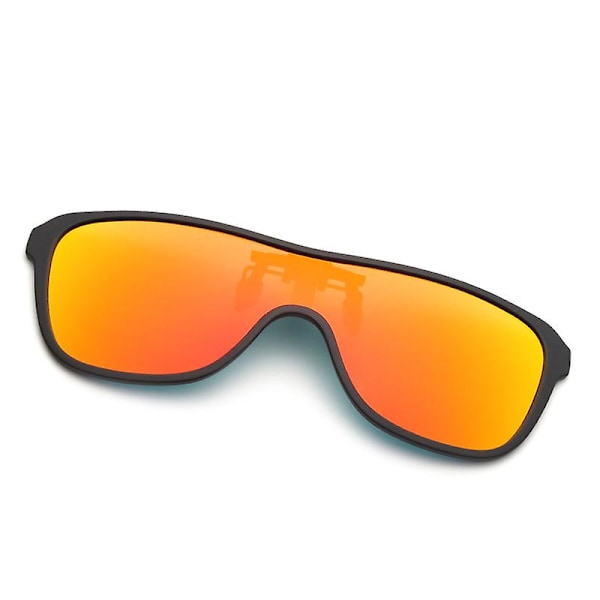 Nya polariserade clip-on solglasögon 2022 AdultPochromic bilförare glasögon nattseende glasögon antireflex kvadratiska glasögon Oculos（röd）
