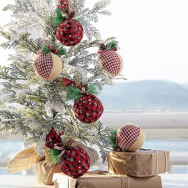 12 stycken rustika julgranspynt