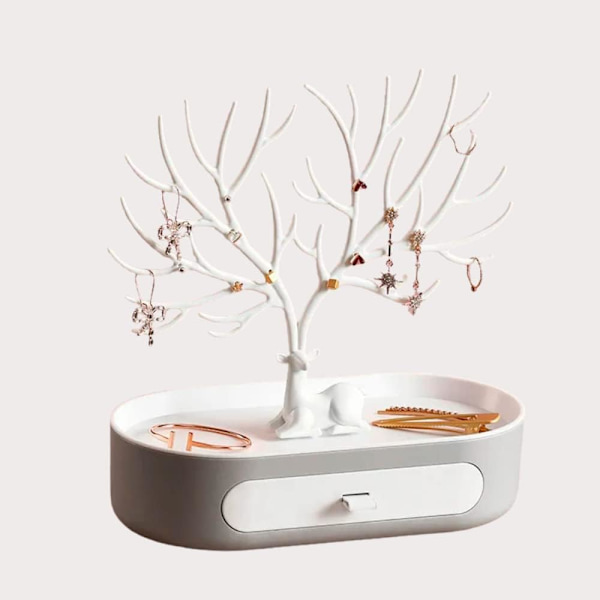 Smykke Stativ og Organizer | Smykke Henger | Smykke Oppbevaring | Smykke Organizer | Smykke Stativ (Hvit)