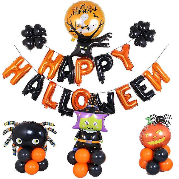 Halloween-ballonger Halloween-festballonger Happy Halloween-ballongsett