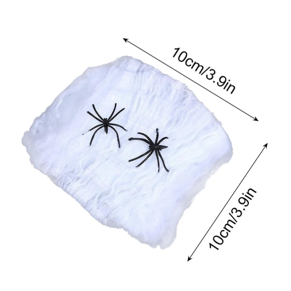 Halloween edderkopp bomull edderkoppnett plast liten edderkopp dekorasjon leketøy