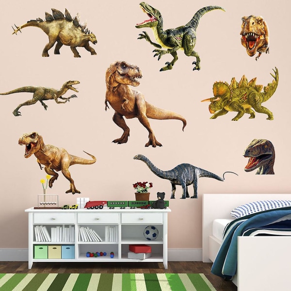 Dinosaurer-klistermærker Vægklistermærker Børneværelse Flerfarvet børnehave (stil 2)