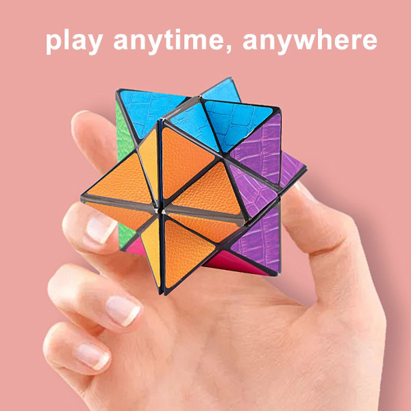 Fidget Star Cube Toy Maaginen kuutio Hienoa tavaraa Aparaatti Asiat Pojat Tytöt Lapset Aikuiset Ahdistuneisuus Stress relief aistilelu