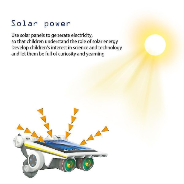 13 in 1 Lasten itse kootut aurinkorobottilelut Lasten opetuslelut Tiede oppiminen aurinkoenergian valaistumisen lelu