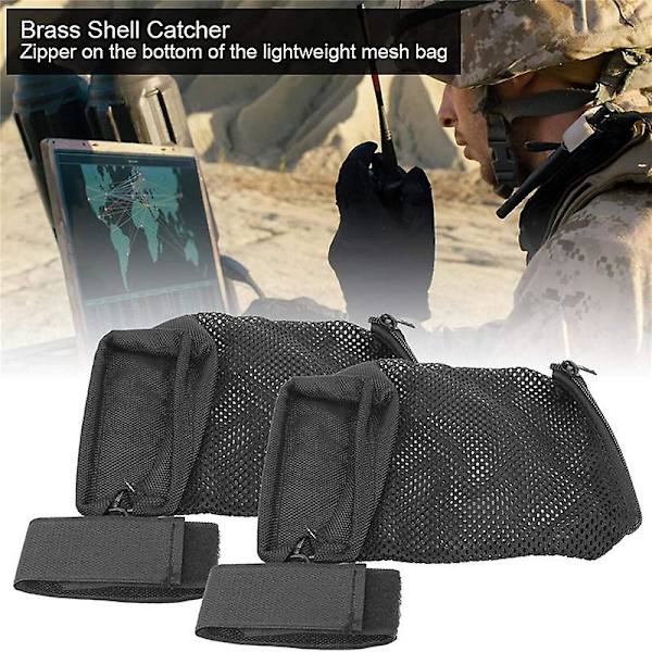 Messingfanger Tactical Deluxe Mesh Messingfanger med glidelås i bunnen for rask utlasting SVART