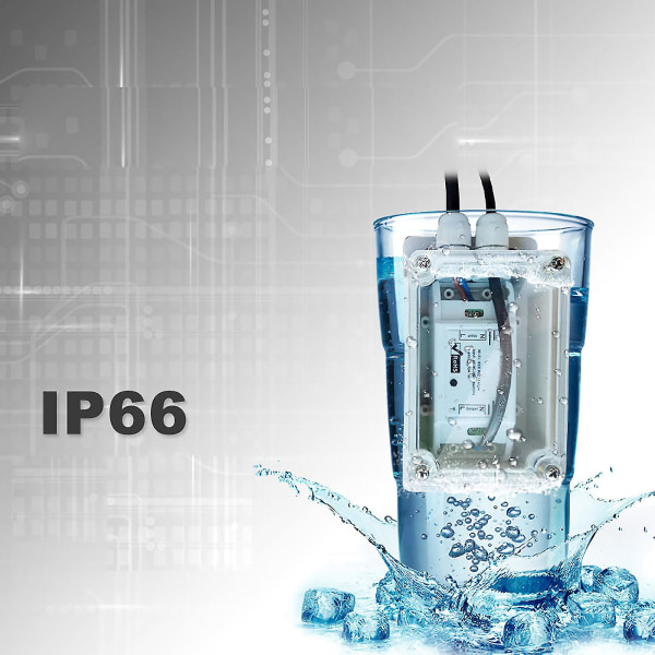 Musta Ip66 vedenpitävä kytkentärasia muovikaapelin johtoliittimen case Vedenkestävä kuorituki Sonoff Basic/rf/dual/pow jouluvaloihin