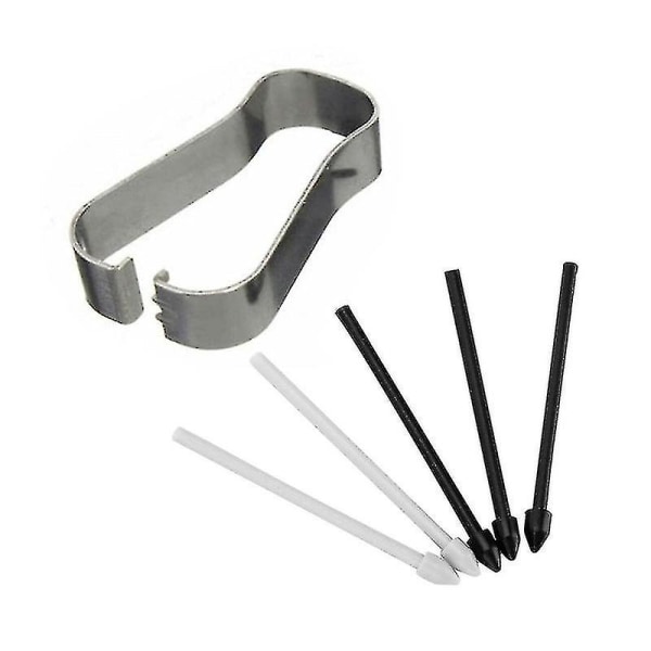 1 sæt penspidser Bærbar udskiftning med metalclips Stylus S Pen Nibs Refill Tool Kompatibel Samsung Tab 6/7 Note 10/20（1）