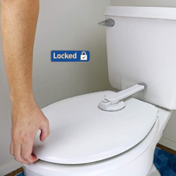Toalettlås Barnsäkerhet  Toalettlockslås med 3M-lim