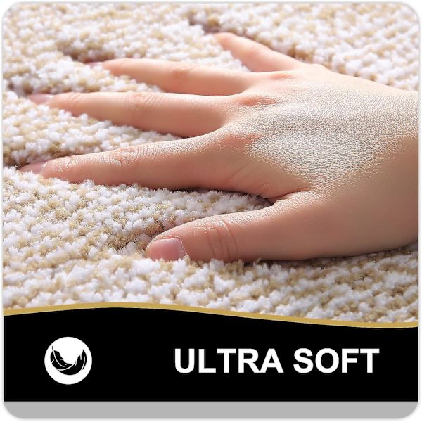 30*20 tum, Extra Mjuk och Absorberande Mikrofiber Badmatta, Halksäker, Maskintvättbar, Snabbtorkande Badmatta, Lämplig för Badrumsgolv