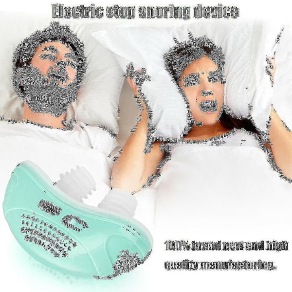 Ny 2023 elektrisk Mini Cpap Noise Anti Snorken Device Søvnapnø Stop Snore Aid Stopper Qxuan