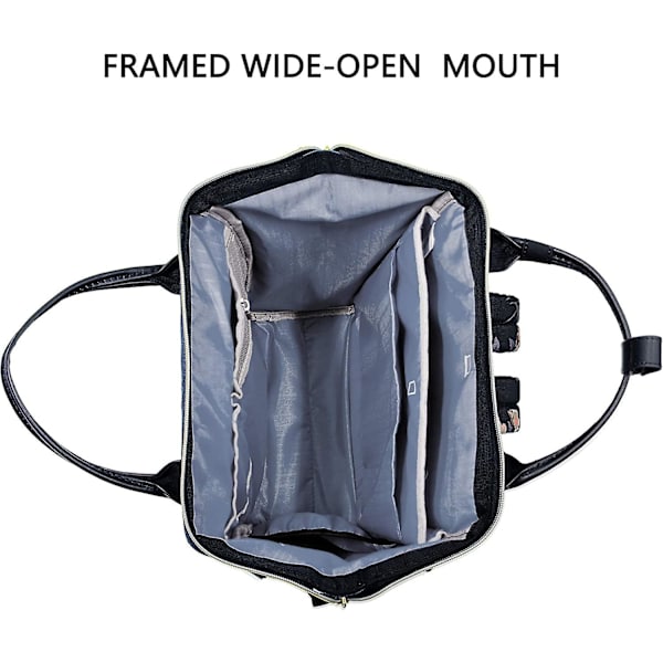 Laptop-ryggsäck 39,6 cm (15,6 tum) skolryggsäck dagryggsäck vattentät nylon laptop bagagebricka