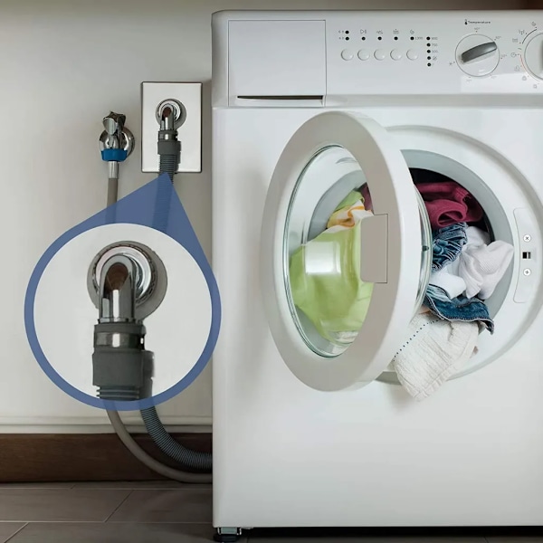 Avloppsslang för tvättmaskin, förlängningsslang för tvättmaskin, 3 m