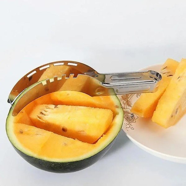 Rostfritt Stål Vindkraftverk Vattenmelon Skärare Artefakt Sallad Frukt Skivare Skärare Verktyg Vattenmelon Grävare Kök Tillbehör Prylar（Slumpmässig färg-1st）