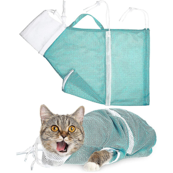 Cat Badepose, Cat Cleaning Shower Bag- Justerbar Anti-bitt