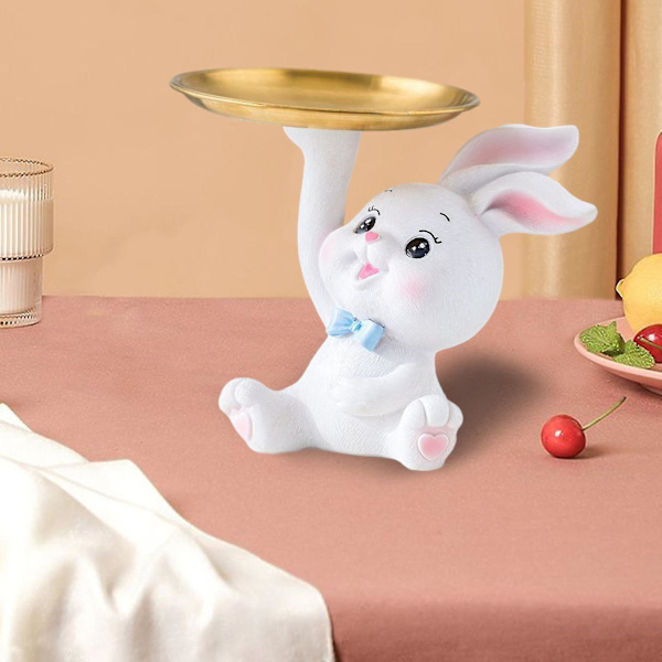 Påskeborddekorationer - Smukke glasbordpynt - Påskeharedekorationer eierfarben ostern
