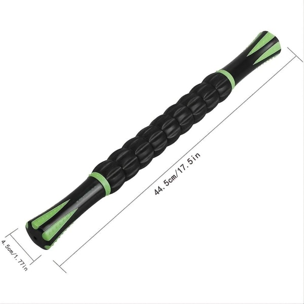 Fitness Massasjepinne Dyp muskelavslapning Fascia Stick Back Roller Elastisk avslapning Meridian Yoga（D）