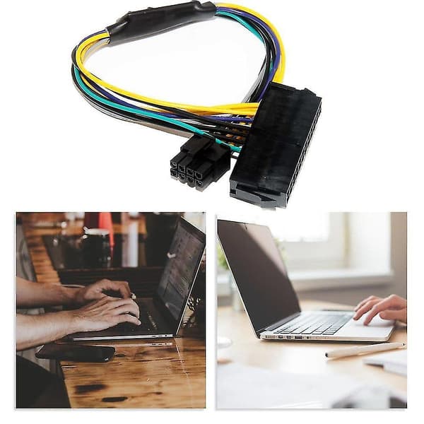 24-pin til 8-pin ATX strømforsyningsadapterkabel til DELL PC - SNNGV
