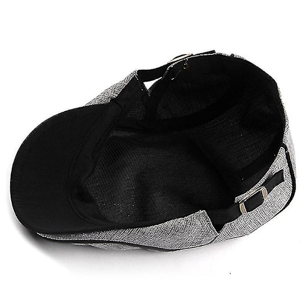 Herrar Duckbill Newsboy Gatsby Keps Cabbie Beret Platta Ivy Hattar (Ljusgrå)