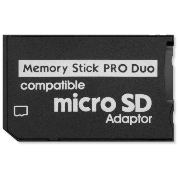 OCIODUAL Micro SD 64GB till Memory Stick PRO MS minneskortadapter Svart - Kompatibel PSP 1000-2000-3000