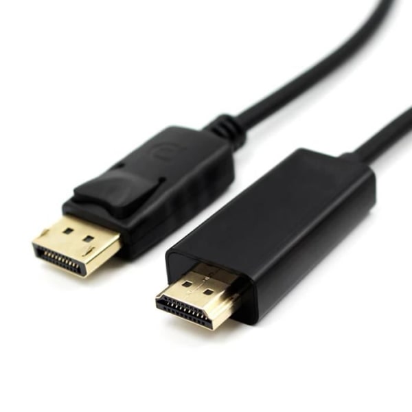 OCIODUAL DisplayPort till HDTV-kabel, 4K-upplösning 1,8 m Svart DP Male-M Ultra 60Hz 2K 144Hz Full HD 1080p Audio Video