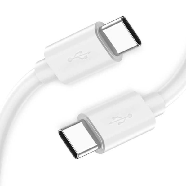 OCIODUAL USB Typ C-kabel Vit 1,5m 4,2A 120BA Laddare Snabbladdning och datasladd för telefoner Smartphones Surfplattor
