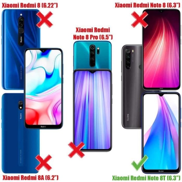 OCIODUAL TPU Hydrogel Skärmskydd för Xiaomi Redmi Note 8T Fulltäckande självläkande skyddsfilm