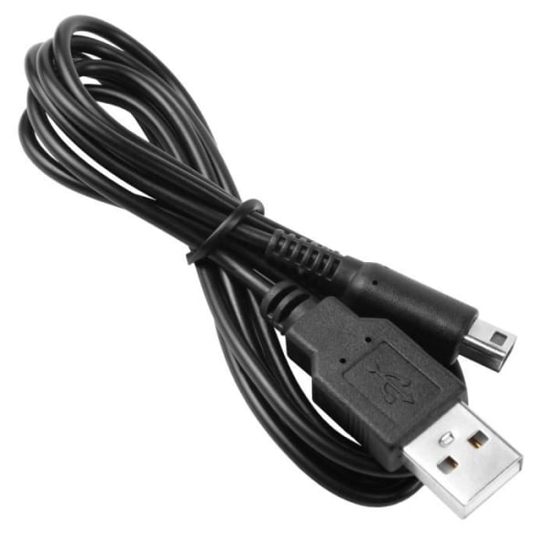 OCIODUAL USB Laddningskabel Laddare för Nintendo 3DSXL 2DS DSiXL 3DS DSi Power Black