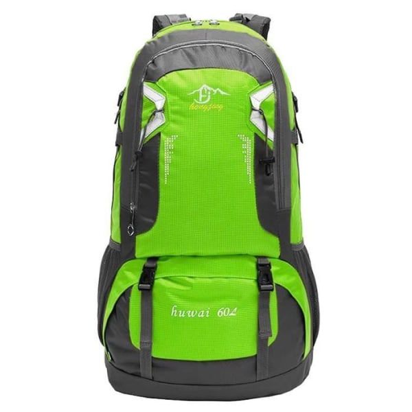 OCIODUAL Ljusgrön 60L reseryggsäck Andas Ultralätt vattentät nylonbagage för vandring och camping